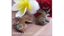 Fashion Wood Rabbit Earrings Painting Carving